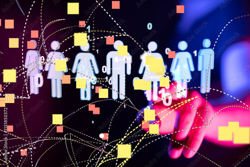 Social networking scheme - Mixed media Social networking scheme - Mixed media