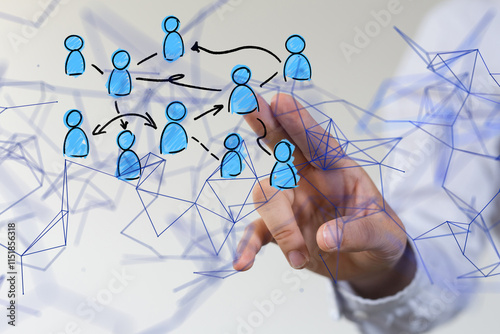 Abstract technology group a...