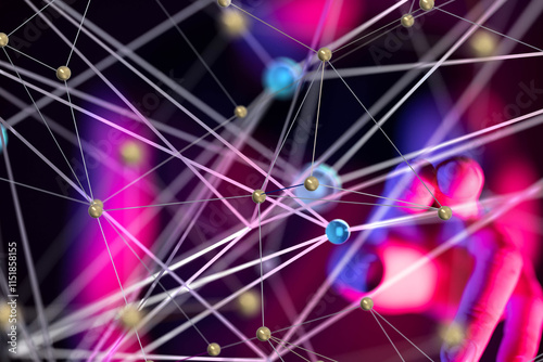 Global network. Blockchain....