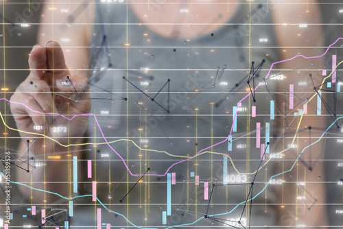 stock market graph business...