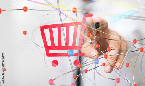 Shopping Cart Flat Design E...