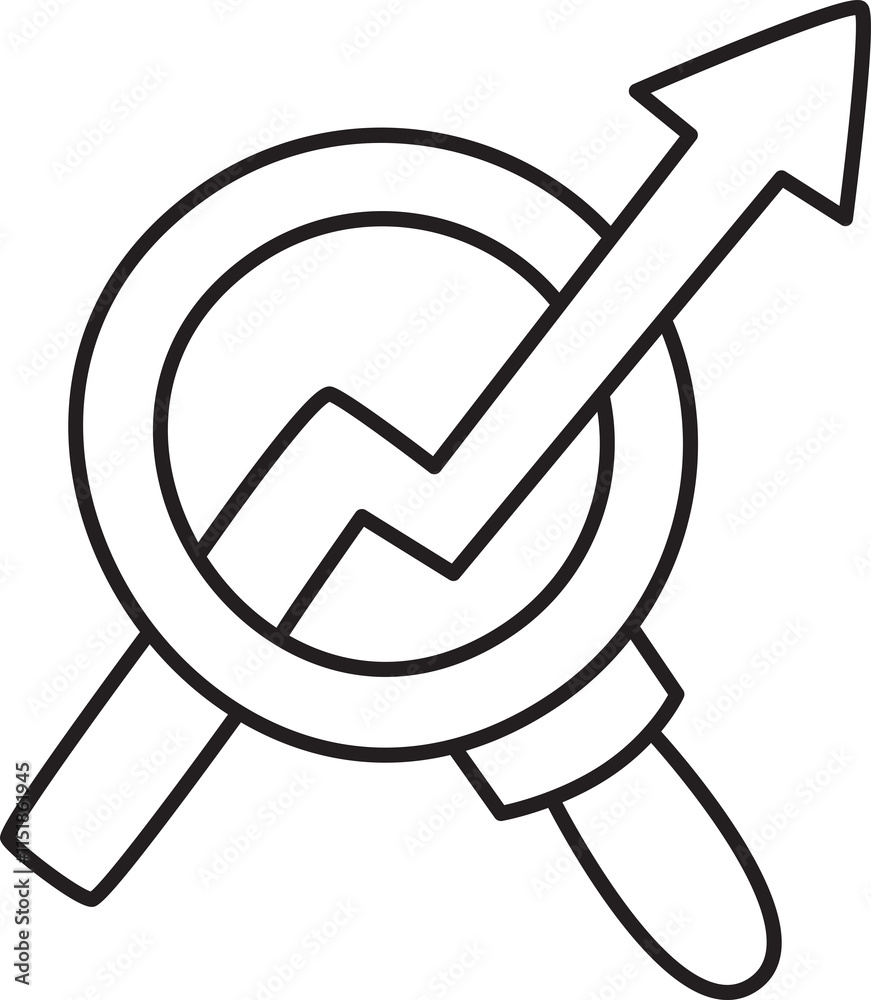 Magnifier and Graph Doodle Illustration
Magnifier and Graph Doodle Illustration