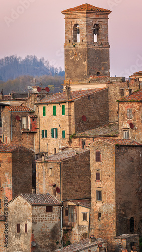 Sorano is a tuff rock town in Tuscany, Italy, carved into cliffs with ancient stone houses, narrow alleys, and rich Etruscan history. Surrounded by lush nature, it offers breathtaking views.