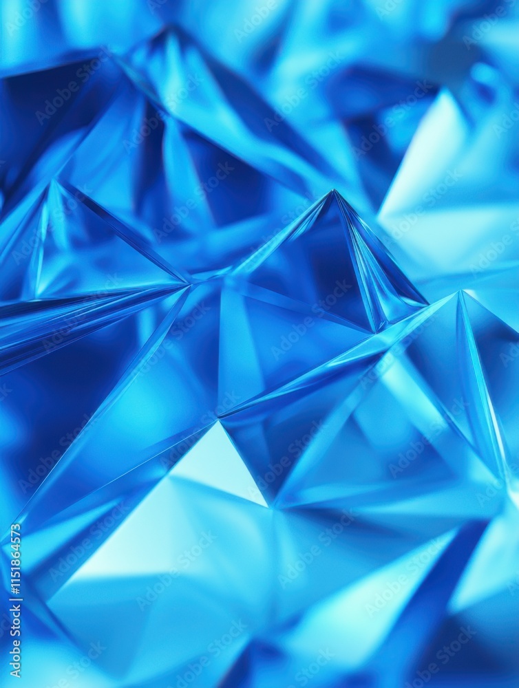 Beautiful blue crystal formations reflecting light in a detailed close-up view of an artistic display Beautiful blue crystal formations reflecting light in a detailed close-up view of an artistic display