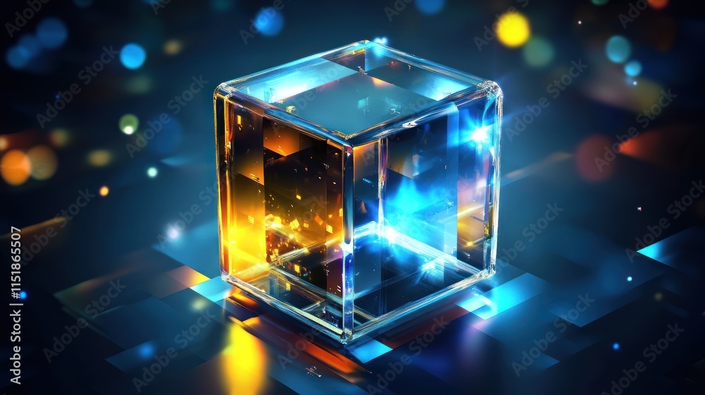 Luminous Glass Cube: A Digital Abstract Luminous Glass Cube: A Digital Abstract
