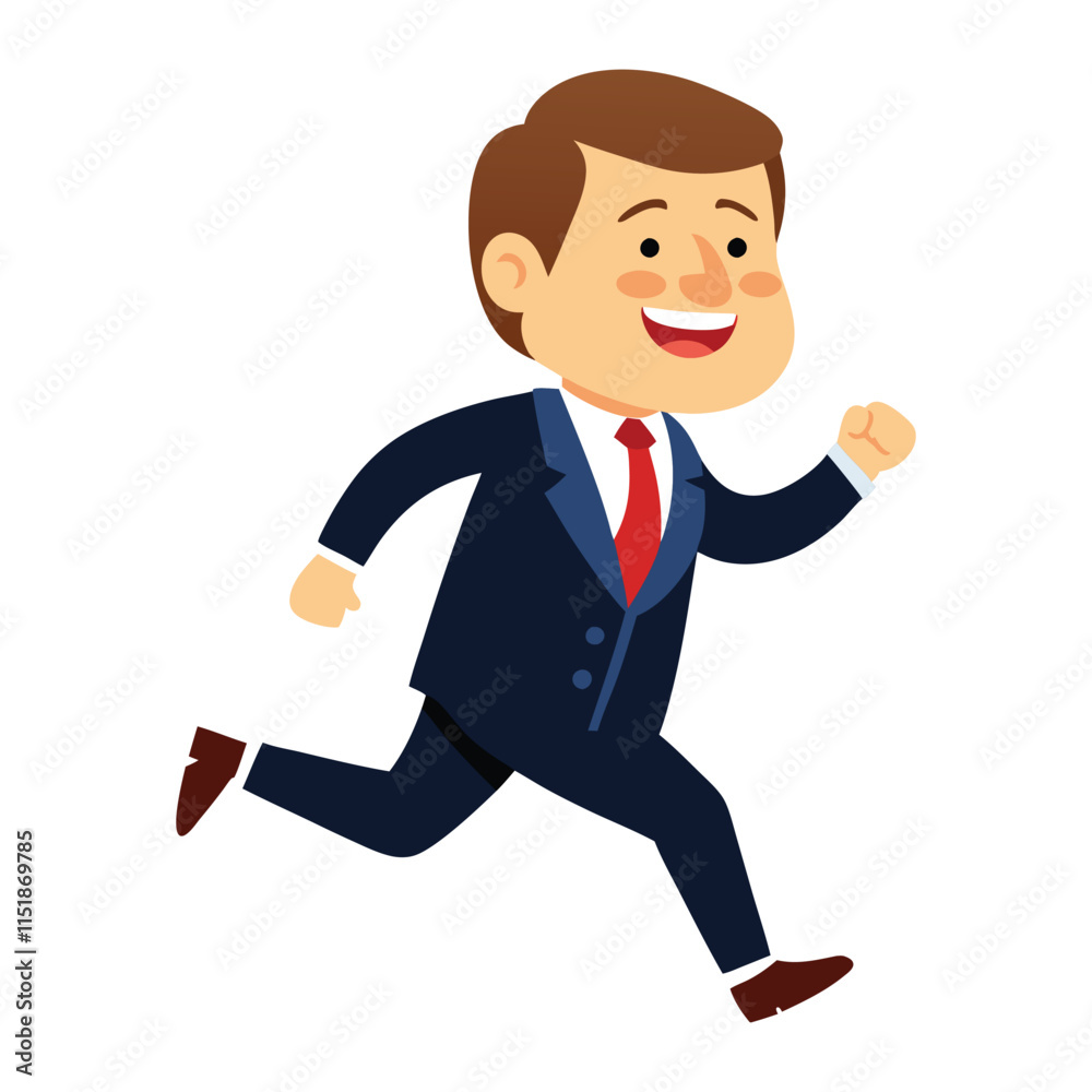 Happy president day USA running president vector illustration Happy president day USA running president vector illustration