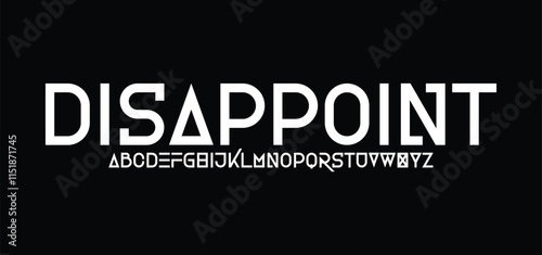futuristic minimalist display font design, alphabet, typeface, letters and numbers, typography.
