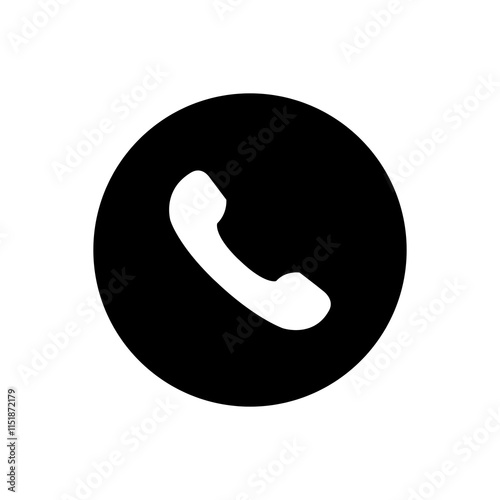 black and white phone us icon png