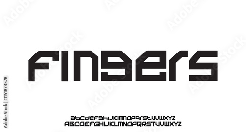 Modern abstract digital tech font. Logo creative font, type, technology, movie, digital, music, movie. Font and illustration in vector format.
