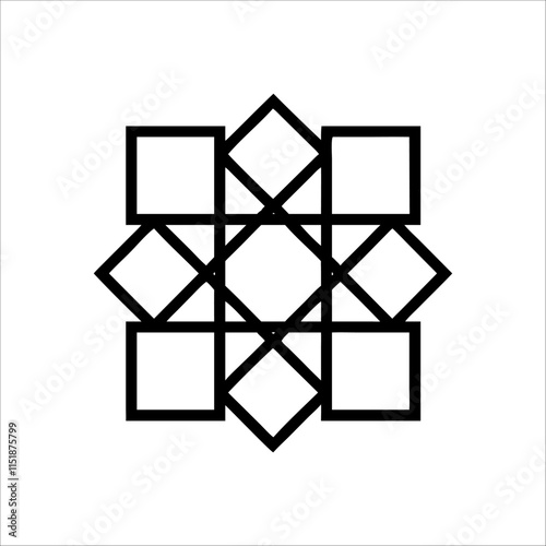 Islamic geometric mosaic pattern