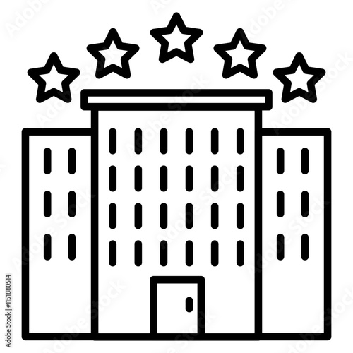 5 Star Hotel Icon