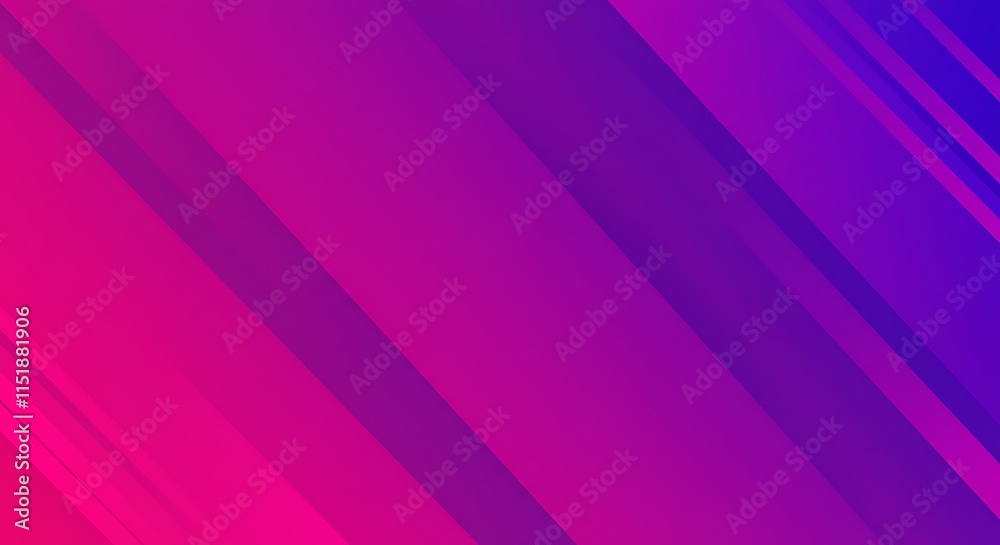 Fototapeta premium Vibrant pink purple gradient diagonal stripes background, concept for graphic design, digital art and modern technology