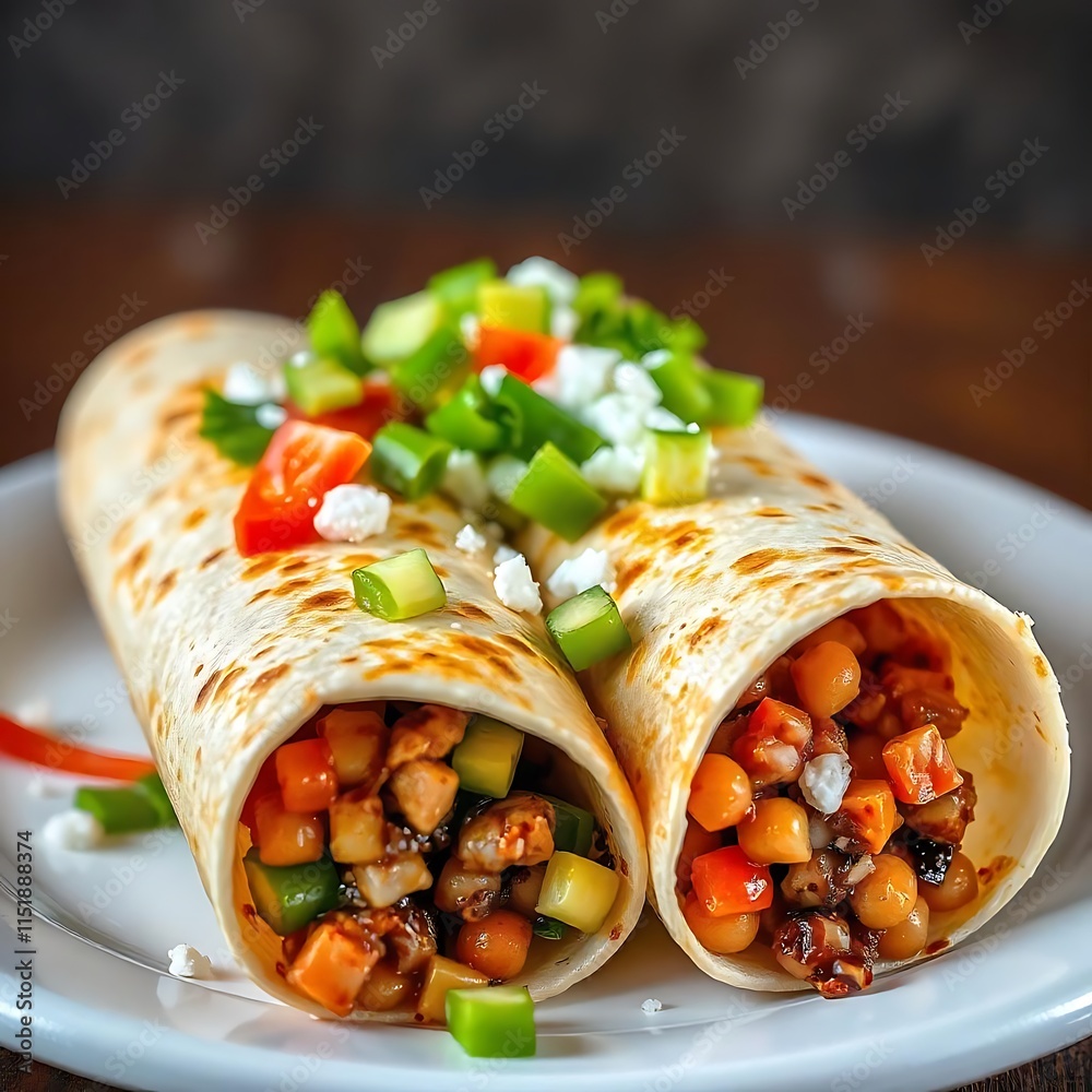 Beautiful Picture of Delicious Burrito Beautiful Picture of Delicious Burrito