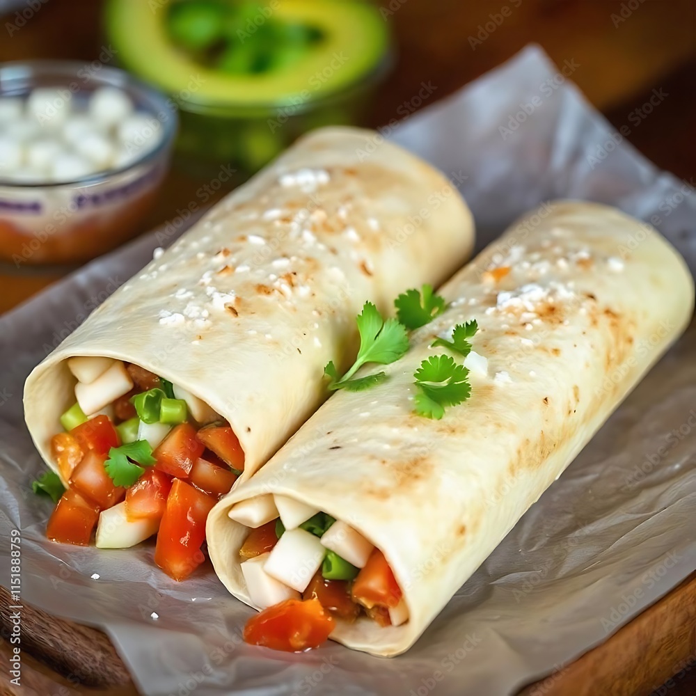 Beautiful Picture of Delicious Burrito Beautiful Picture of Delicious Burrito