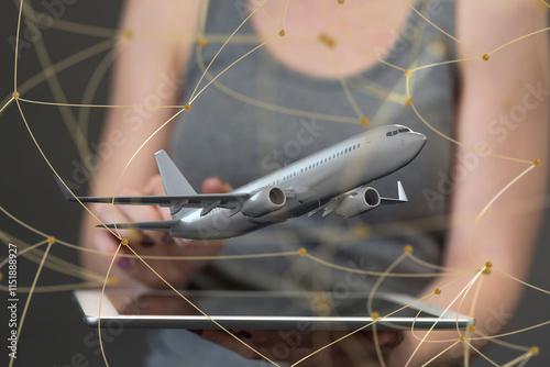 fly Connecting lines and do...
