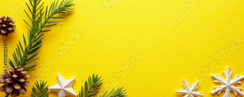 Bright yellow recycled paper background with eco-friendly material texture for winter Christmas festival card sheet art , eco friendly, bright yellow photo