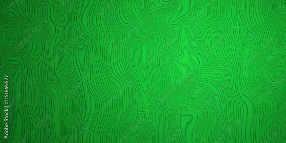 Obraz premium Abstract Green Swirling Lines, a Pattern Reminiscent of Wood Grain, with a Subtle Depth and Texture