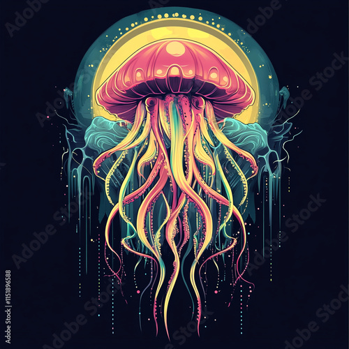 Jellyfish illustration photo