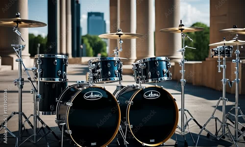 Drums on the street.