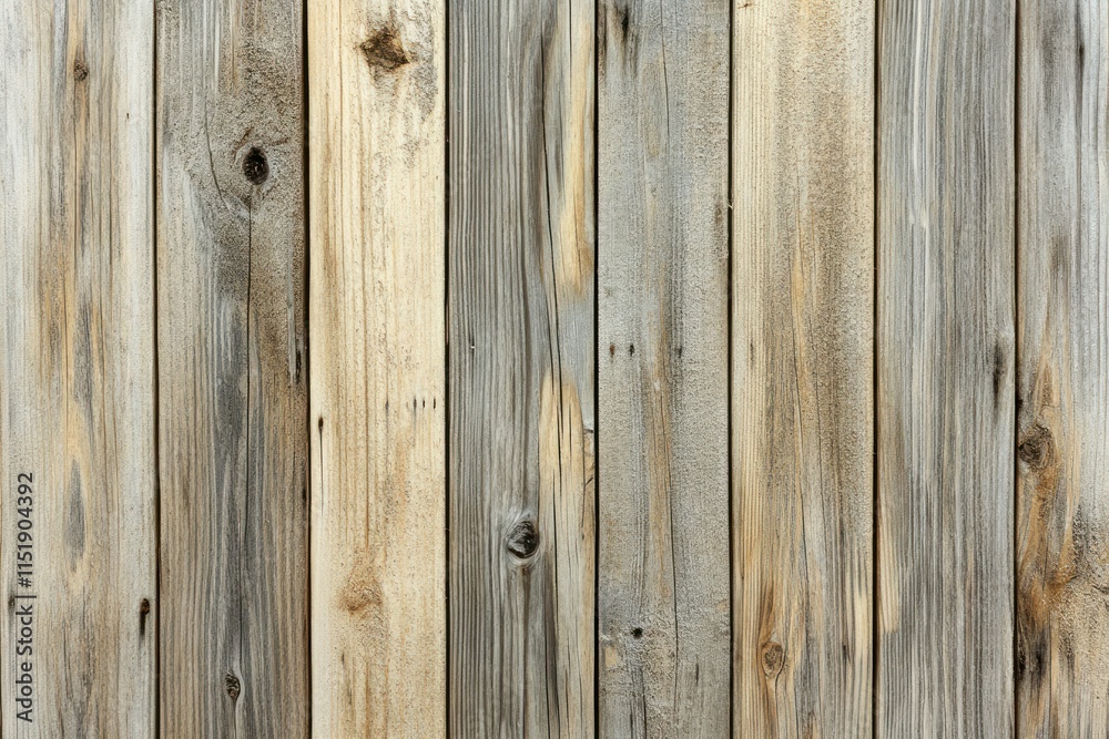 Naklejka premium Rustic Wooden Plank Wall Background with Various Textures Featuring Natural Knots and Grain Patterns Ideal for Designing Home Interiors or Artistic Projects