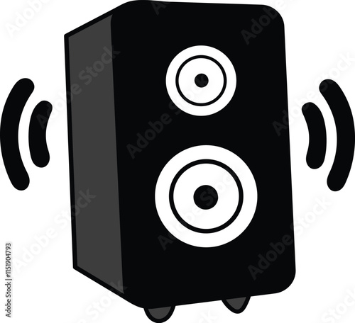 Modern Speaker Vector Illustration