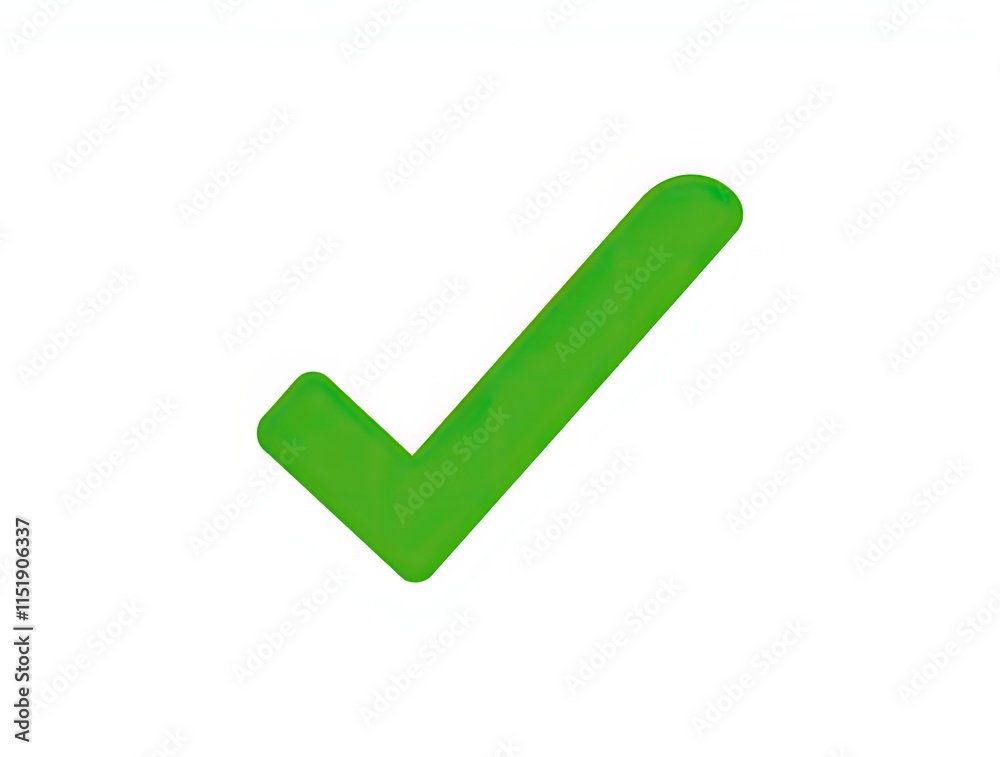 A Striking Checkmark Icon on a Bright White Background A Striking Checkmark Icon on a Bright White Background