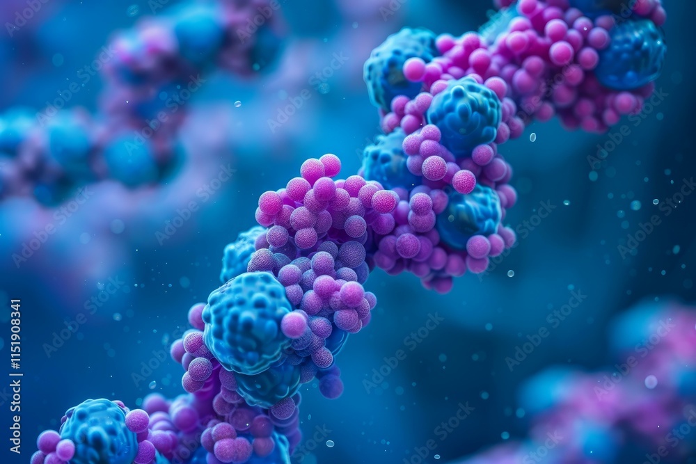 Microscopic visualization of dna molecules forming a double helix, showcasing the building blocks of life Microscopic visualization of dna molecules forming a double helix, showcasing the building blocks of life