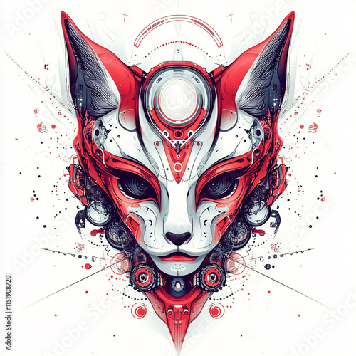 Kitsune Mask illustration photo