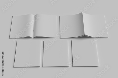 A4 Bifold Brochure Mockup	