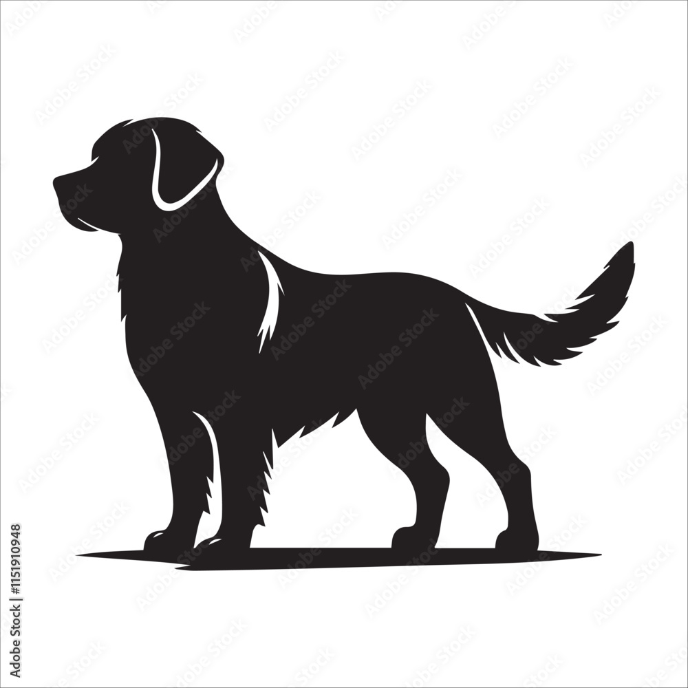 Dog black Silhouette vector isolated on a white background Dog black Silhouette vector isolated on a white background