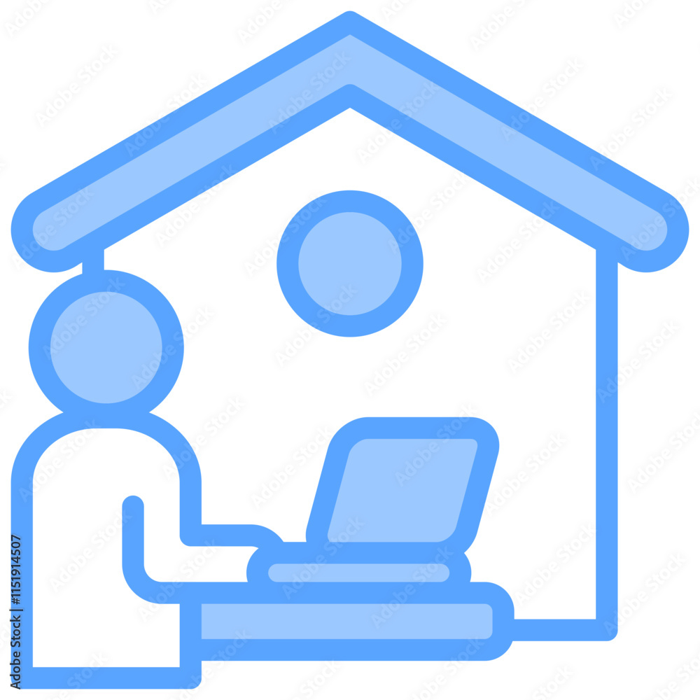 Work From Home Icon Work From Home Icon