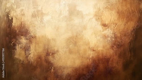 A textured muslin fabric backdrop featuring hand-painted strokes in muted tones, perfect for artistic settings.