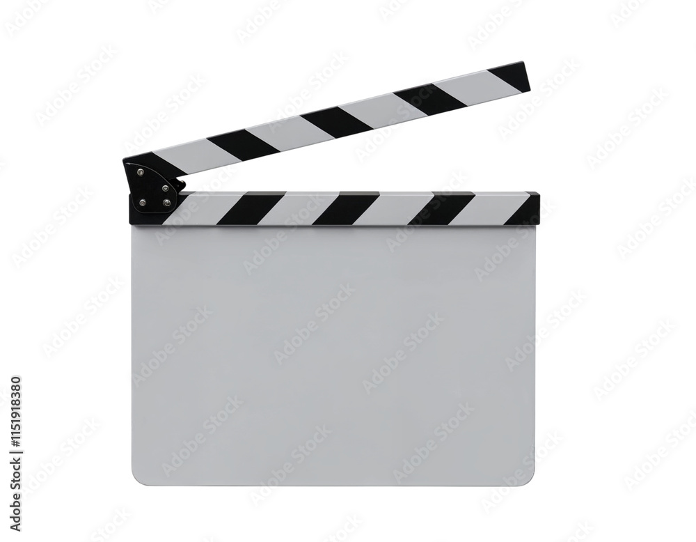 Fototapeta premium film slate on white background