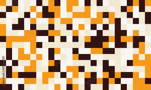 Abstract cube mosaic with structured colors and elegant simplicity. Ideal for textiles, creative prints, and decorative backgrounds.