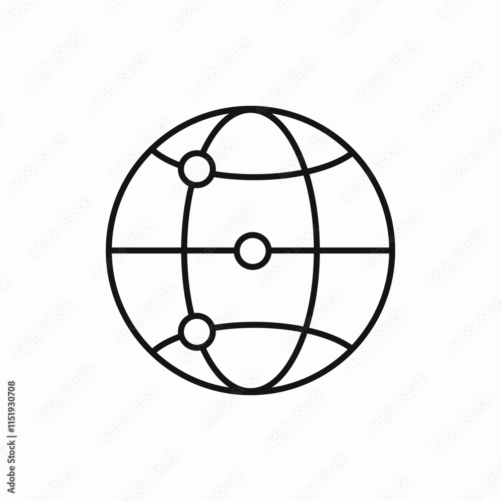 Network topology structure icon vector sign Network topology structure icon vector sign