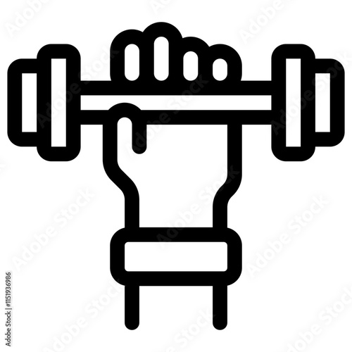 Fitness dumbell icon
