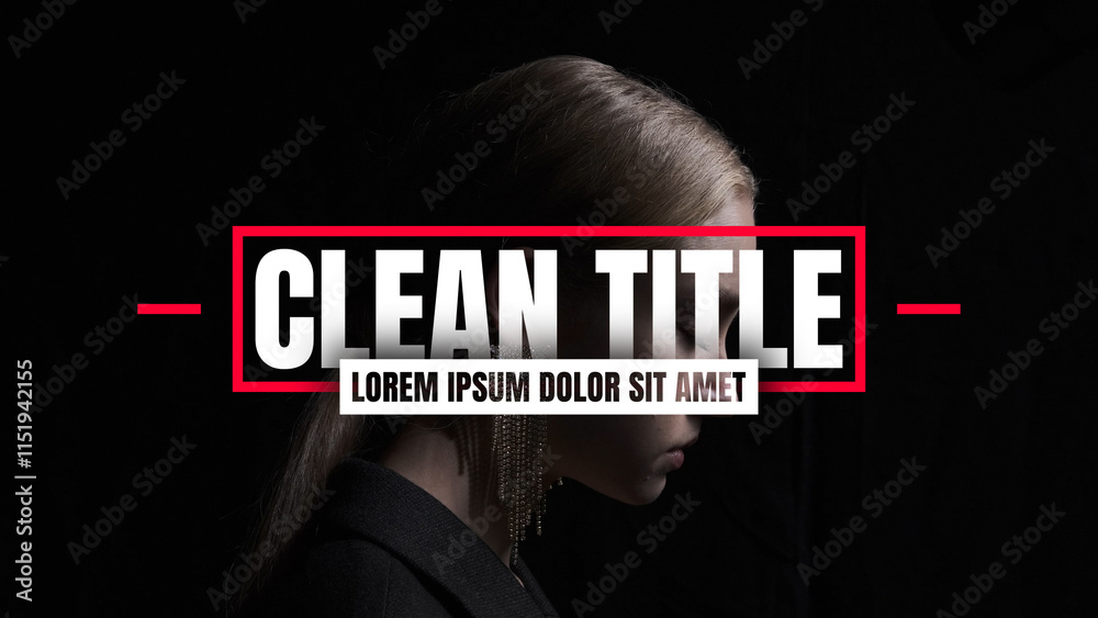 Clean Title Stock Template | Adobe Stock