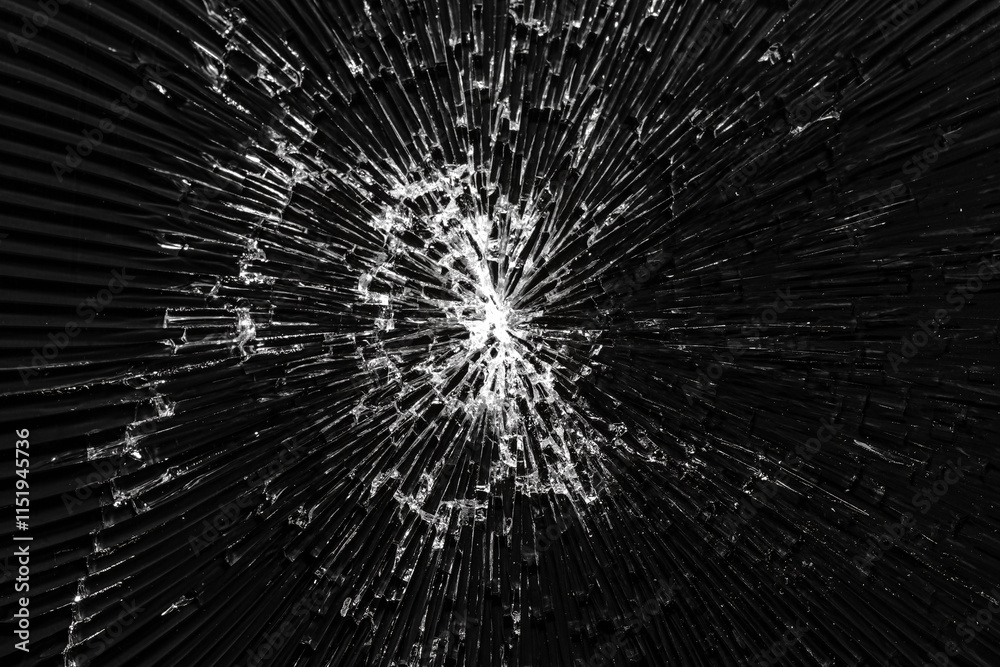 Obraz premium Texture of broken smartphone glass. Abstract background.