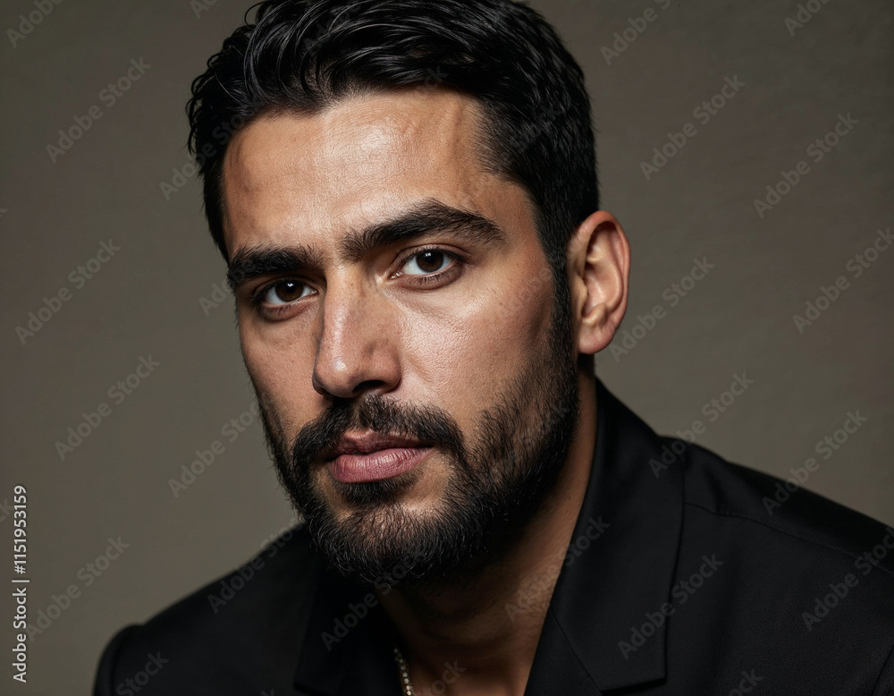Obraz premium Serious Man with Beard