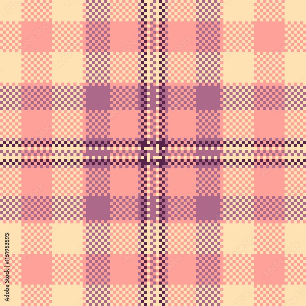 Colorful seamless plaid pattern featuring cheerful grid lines an Colorful seamless plaid pattern featuring cheerful grid lines an