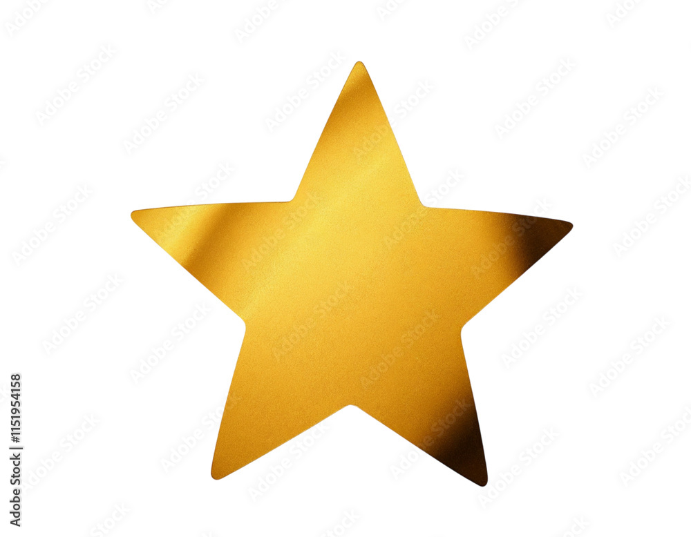 Obraz premium gold star on white background