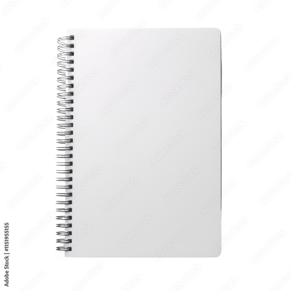 Blank Spiral-Bound Notebook with White Page Blank Spiral-Bound Notebook with White Page