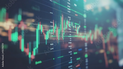 Wallpaper Mural Stock market board displaying significant gains, reflecting investor confidence and economic growth, with numbers and arrows indicating upward trends. Torontodigital.ca