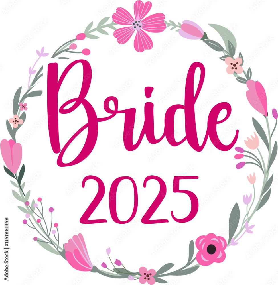 Obraz premium Bride 2025 Floral Design