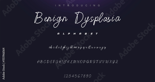 Hand drawn vector alphabet. Modern monoline signature script font. Elegant Signature Font. Best Alphabet Beautiful Calligraphy Signature Font lettering