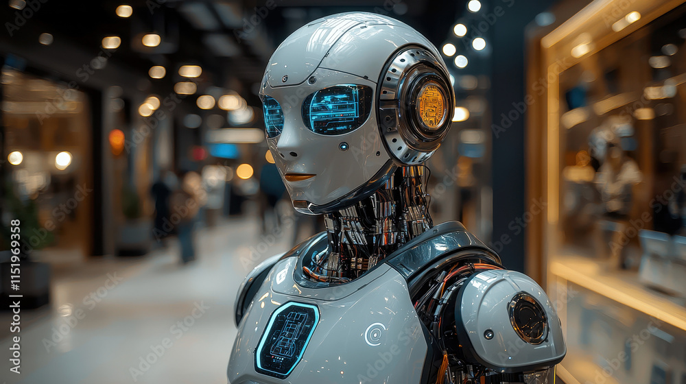 Humanoid Robot in Modern Setting Humanoid Robot in Modern Setting
