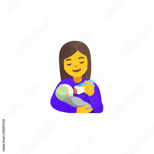 Parent Feeding Baby Emoji
