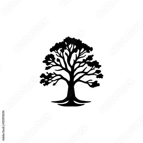 Tree silhouette vector illustration