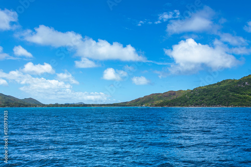 Passing Baie Ste Anne At Praslin Island photo