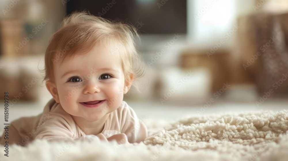 A Baby's Radiant Smile: Capturing Innocence and Joy A Baby's Radiant Smile: Capturing Innocence and Joy